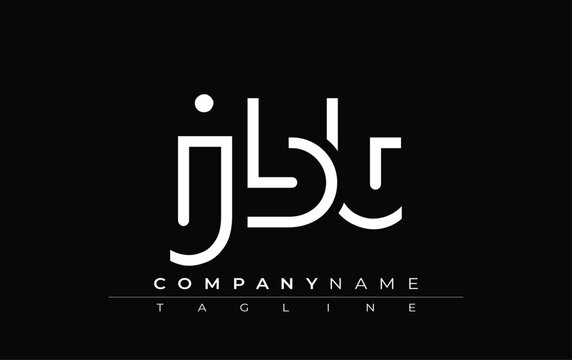 JBT abstract letter design. Modern Business Logo Design With Abstract Typography and Contemporary Style