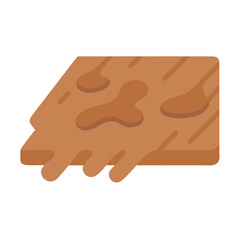 Flat wood texture with stain and drops, simple style