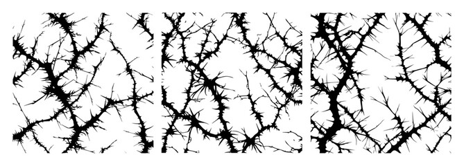 lightning crack texture seamless vector pattern in black and white