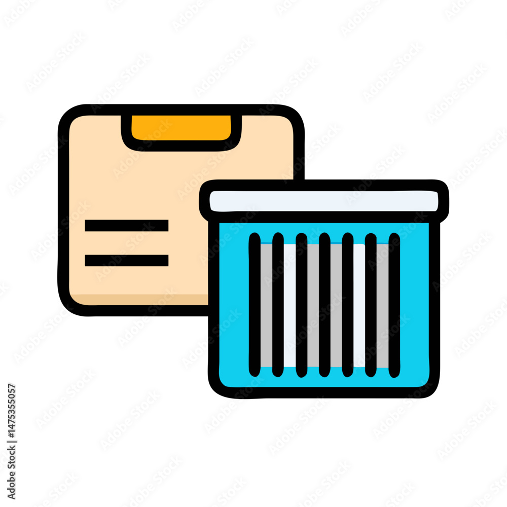 Poster file synchronization and data backup solution conceptual illustration