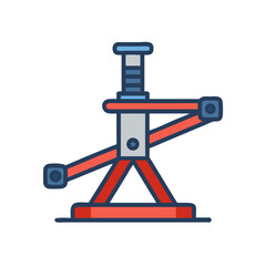 Car jack vector design on a White Background graphic