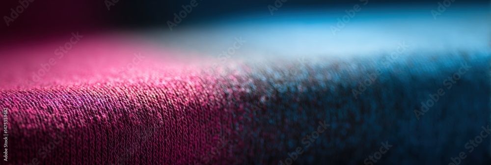 Aufkleber soft fabric texture macro of leggings showcasing a smooth gradient from deep hues to a bright margin