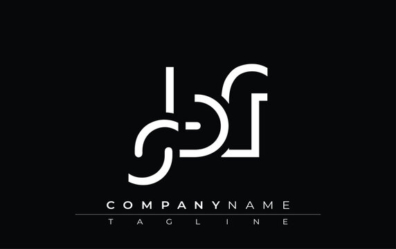 SBF abstract letter design. Modern Business Logo Design With Abstract Typography and Contemporary Style