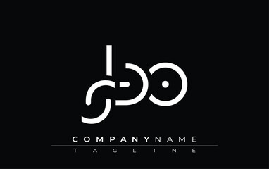 SBO abstract letter design. Modern Business Logo Design With Abstract Typography and Contemporary Style