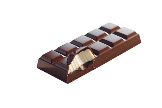 Delicious Dark Chocolate Bar with Creamy Filling A Sweet Treat