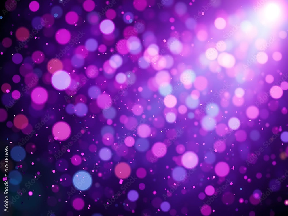 Aufkleber abstract background with purple and pink bokeh lights and illuminated sparkles for design