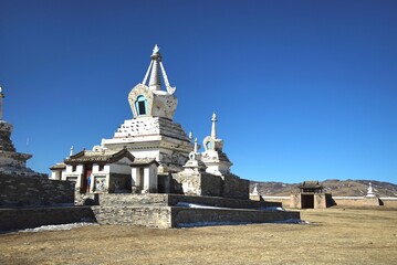 Erdene Zuu Monastery in Karakorum, Mongolia &ndash; one of the oldest Buddhist temples in the country,