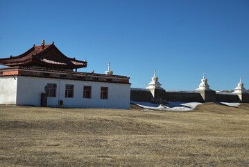 Erdene Zuu Monastery in Karakorum, Mongolia &ndash; one of the oldest Buddhist temples in the country,