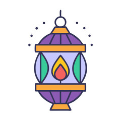 Ornate lantern graphic for Ramadan or Eid celebrations.