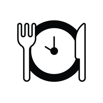 Lunch Time Vector icon