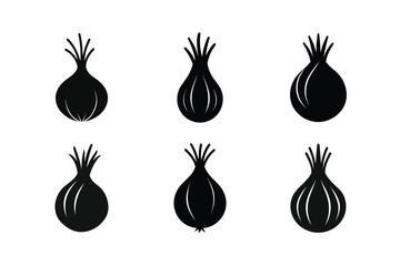 fennel black silhouette of fennel bulb