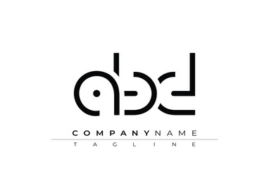 ABD abstract letter design. Modern Business Logo Design With Abstract Typography and Contemporary Style