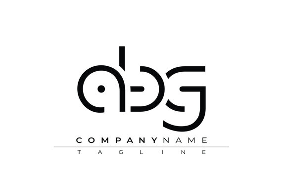 ABG abstract letter design. Modern Business Logo Design With Abstract Typography and Contemporary Style