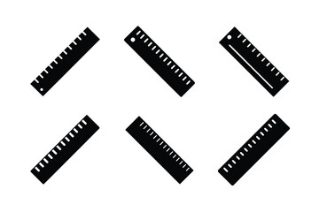 ruler black silhouette illustration