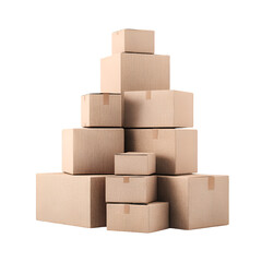 Stacked Cardboard Boxes Delivery Packaging Shipment