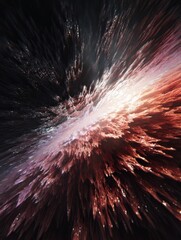 Explosive Abstract Visual With Dynamic Muscle Tone Texture Illuminated by Top Light
