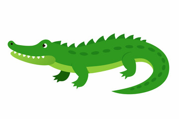 Obraz premium cartoon crocodile isolated