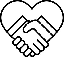handshake icon vector illustration