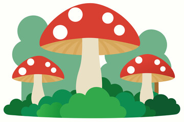 fly agaric mushrooms