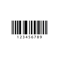 Barcode bar icon for product coder, etail, shopping, product, packaging, identification, scan vector illustraton on white background