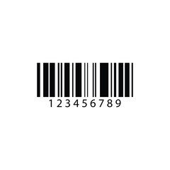 Barcode bar icon for product coder, etail, shopping, product, packaging, identification, scan vector illustraton on white background