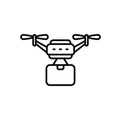 Drone Delivery Vector icon