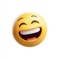 Fototapeta premium Happy yellow emoji