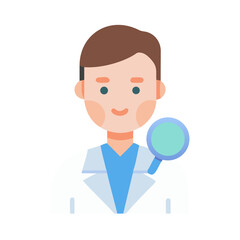 Cartoon Dentist Illustration, Health, Hygiene, Dental Care Concept