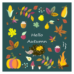Autumn card