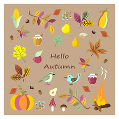 Autumn card