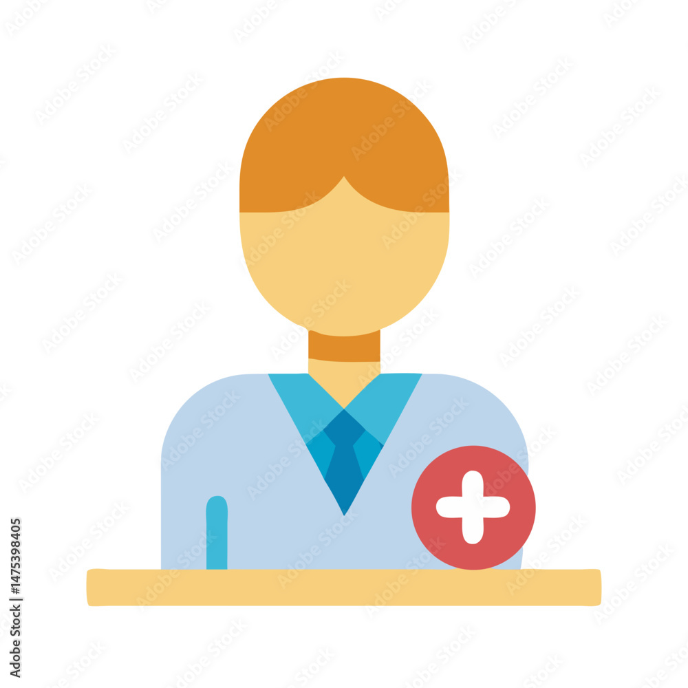 Poster add new user icon, create account vector illustration