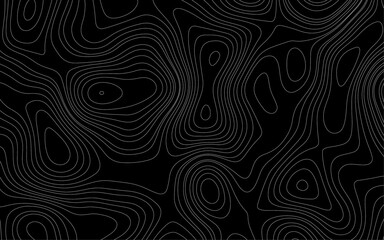 Obraz premium Abstract Topographic background. Geographic line map. Wavy pattern design. Abstract outline topographic contour map background.