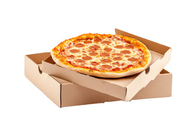 Pizza isolated on white or transparent background