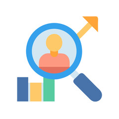 Talent Acquisition: Growth Charts and Personnel Search Concept