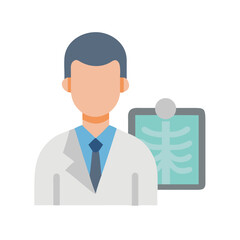 Doctor examining x-ray, healthcare, diagnosis, medical professional