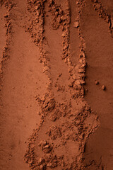 Cocoa powder chocolate texture background