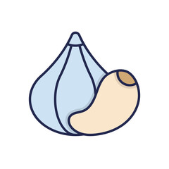 Garlic Vector icon
