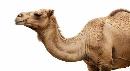 Obraz premium Isolated camel mammal animal wildlife desert arabian dromedary africa nature travel tourism beast sand safari