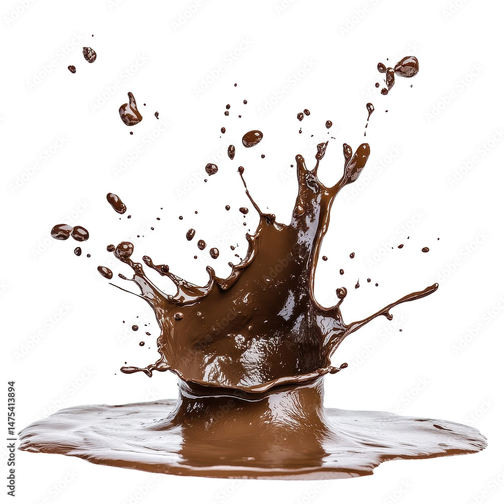 Poster mud splash creates dynamic patterns against a clean transparent background, mud splash isolated on p