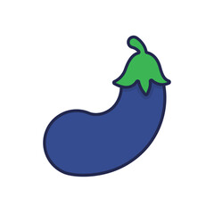 Fototapeta premium Eggplant Vector icon