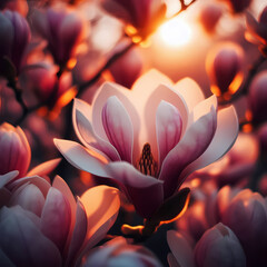 Closeup of Magnolia flower
