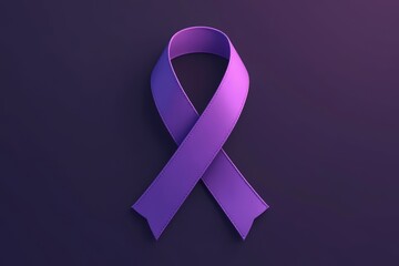 Ninja Purple Ribbon for Multiple Health Awareness in February: Pancreatic Cancer, Esophageal Cancer, Testicular Cancer, Alzheimer'Lupus, Sarcoidosis, and Fibromyalgia, in honor of World Cancer Day