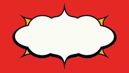 Classic Comic Template with Bold Caption Frame and Rays – Vector template for ad, covers, posters.