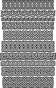 Celtic Knot Vector Borders Set