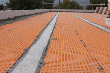 Innovative membrane for reliable tile laying. Waterproofing. For heated floors. Separating and waterproofing underlay of the new generation. Maximum strength and durability of tile adhesion.