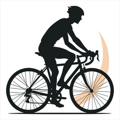 Obraz premium Icon for bicycle, cycling, and riding. Simple graphic on a stock image on a white background that is isolated