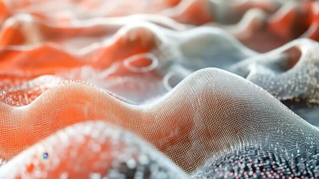 Data visualization illustrating seamless patterns with vibrant colors in a dynamic flow, Data and coding visualization Seamless 3D