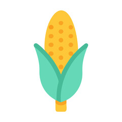 Corn Cob Illustration: Agriculture, Food, and Harvest Icon