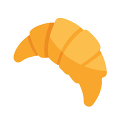 Delicious Croissant Illustration on Black Background, Pastry Concept