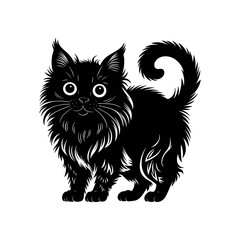  black cat on white background,  star cat photo vector jpg, Logo, icon design, photo, wallpaper, theme. dog,